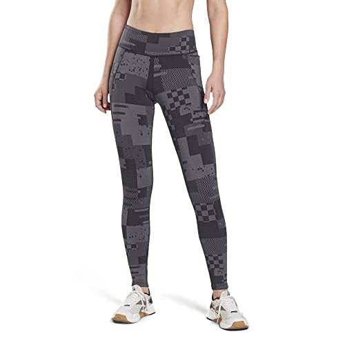Reebok Damskie rajstopy Ts Lux Perform, czarne/białe, XXS, czarny/biały, XXS