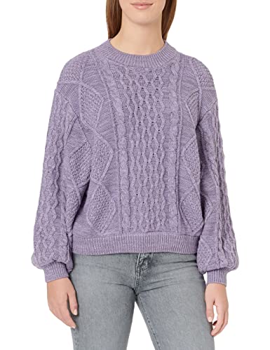 Wrangler Damska bluza z długim rękawem z długim rękawem, Bougainville Purple, rozmiar M