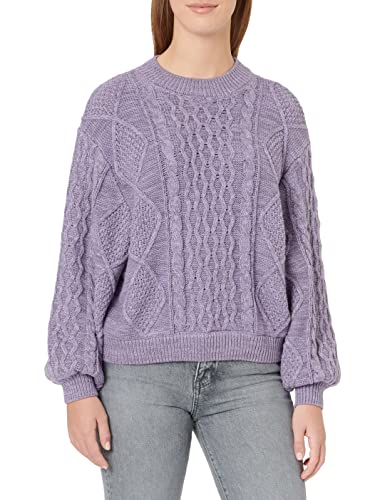 Wrangler Damska bluza z długim rękawem z długim rękawem, Bougainville Purple, rozmiar M