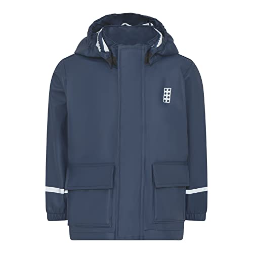 LEGO Regenjacke Regenmantel 100% Wasserdicht LWJochy 201 kurtka przeciwdeszczowa, 590C granatowa, 146