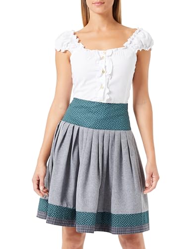 BERWIN & WOLFF TRACHT FOLKLORE LANDHAUS Damska spódnica 426319, jodłowa zieleń z szarą, 38 (DE)