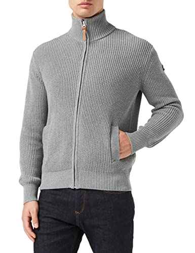 Schott NYC sweter męski, Heather Grey, S