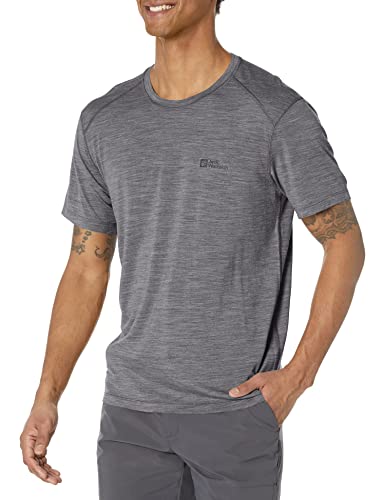 Jack Wolfskin Męska koszula z możliwością czesania S/S M, Phantom, L