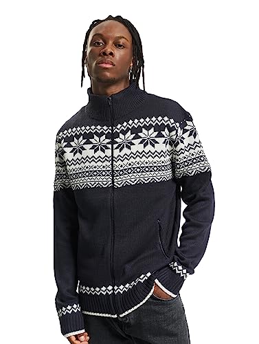 Brandit kardigan męski norweski kardigan, niebieski, XXL