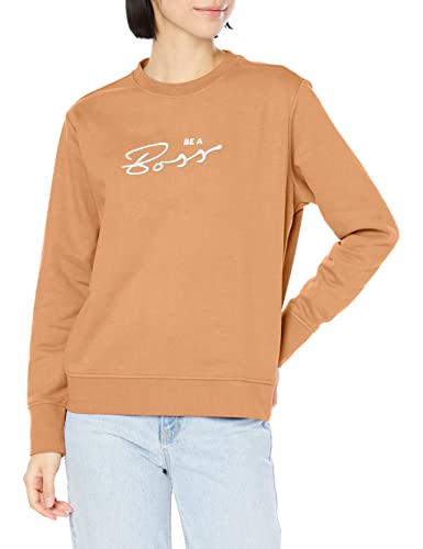 BOSS Bluza damska, średni beż, XL (DE)