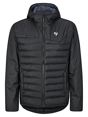 Ziener Męska kurtka termiczna NANTANO Outdoor / Skitour | wiatroszczelna, wełna, bez PFC, czarna, 46