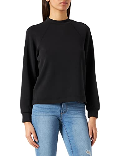 Bestseller a/s Damska bluza Slftenny Ls High Neck Sweat Noos, czarny, L