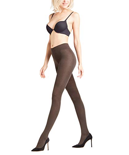 FALKE Kobiety Rajstopy Softmerino W TI Wełna Merynosa Bawełna grube jednokolorowe 1 Para, Brązowy (Dark Brown 5239), S