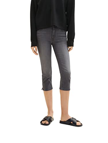 TOM TAILOR Dżinsy damskie Capri, 10210 - Szary dżins, 33W