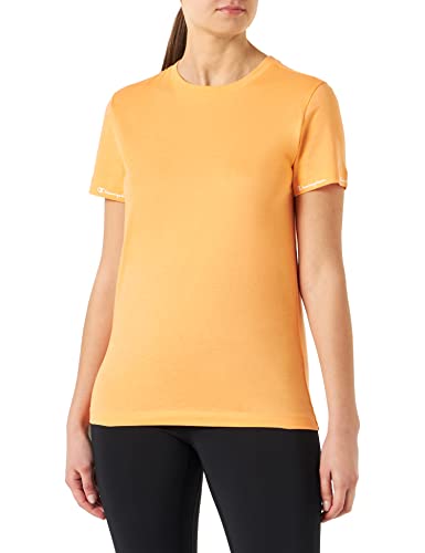 Champion Damska koszulka Legacy American Classics klejone logo rękaw S/S koszulka, pomarańczowa, XL