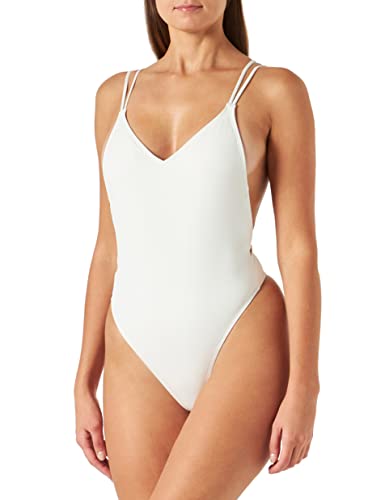 KENDALL & KYLIE Damski jednoczęściowy kostium kąpielowy, off-white, XL