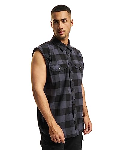 Brandit Męska koszula bez rękawów, czarno-szary, 3XL