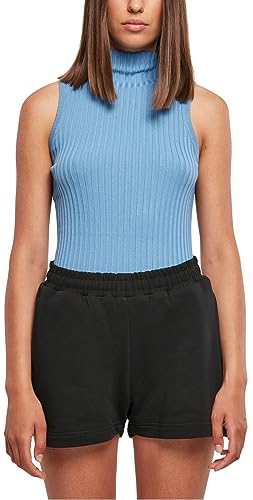 Urban Classics Damski top damski Rib Knit bez rękawów Body niebieski niebieski L