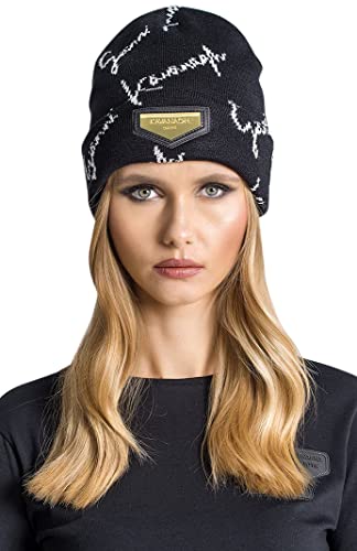Gianni Kavanagh Damska czarna czapka typu beanie GK Signature