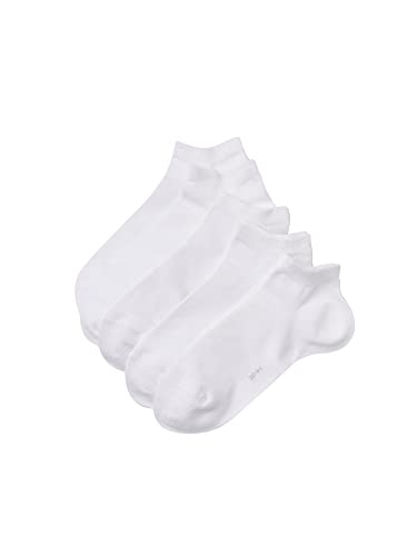 ESPRIT Kobiety Skarpety do trampek Solid 5-Pack W SN Bawełna krótkie jednokolorowe 5 Pak, Biały (White 2000), 36-41