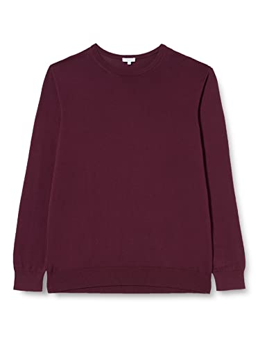 Seidensticker Sweter męski z długim rękawem, bordowy, M