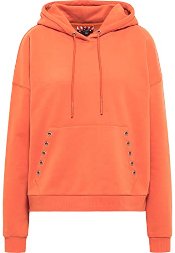 MYMO ROCKS Damska bluza z kapturem ucy, pomarańczowa, S, pomarańczowy, S