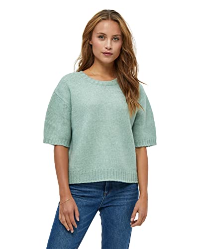 Peppercorn Damska koszulka Gianna GRS dzianinowa koszulka, Feldspar Green Melange, M