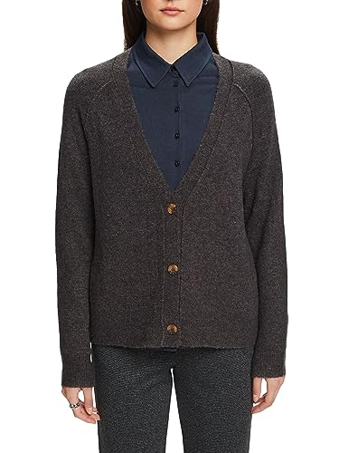 ESPRIT Damski kardigan z dzianiny, 014/Anthracite 5, XXS