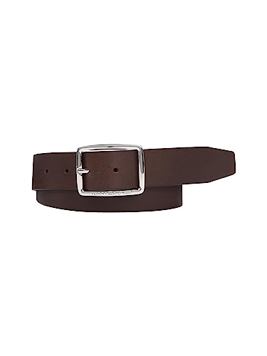 Tommy Hilfiger Męski pasek dżinsowy New Buckle 3.5, Testa Di Moro, 85, Testa Di Moro