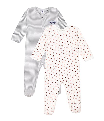 Petit Bateau A087k piżama dla chłopców dla niemowląt (1 opakowanie), Wersja 1., 3 miesięcy