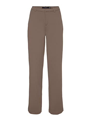 Bestseller A/S Damskie spodnie Vmzamira Mr Straight Pant Ga Tall Noos, Brown Lentil, 36-XL-L
