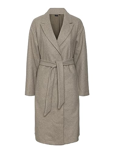VERO MODA Damska kurtka długa, Silver Mink 1, XL