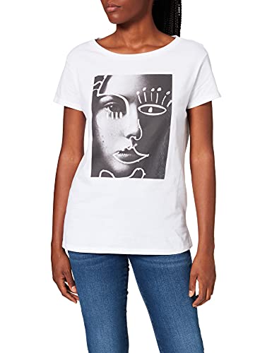 Sisley T-shirt damski, White 101, XS