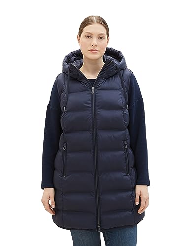 TOM TAILOR Damska kamizelka Plussize, 10668 - Sky Captain Blue, 46