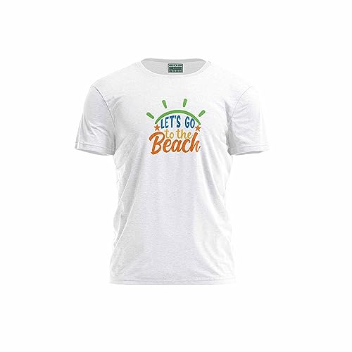 Green Fish, Męski T-shirt z cyfrowym nadrukiem,% 100 bawełna, biały, na co dzień, męski top, rozmiar: L, biały, L