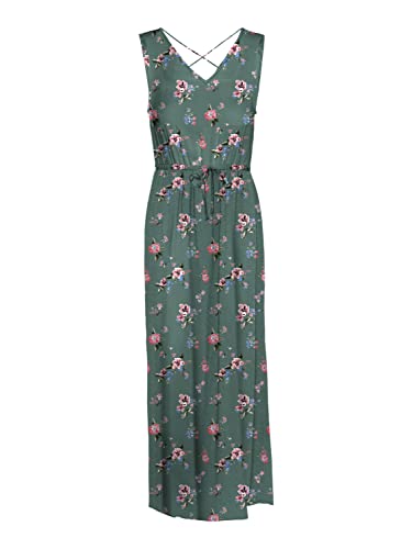 Bestseller A/S VMEASY SL Sukienka maxi R1 WVN G PTT, Laurel Wreath/Aop:freya, XL Maly