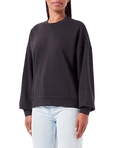 Bestseller A/S Damska bluza JXALLY RLX Short LS Crew SWT, czarna, S, Schwarz, S