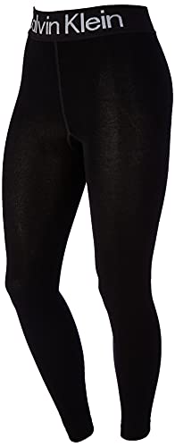 Calvin Klein Damskie legginsy z logo, czarne, M, czarny, Medium