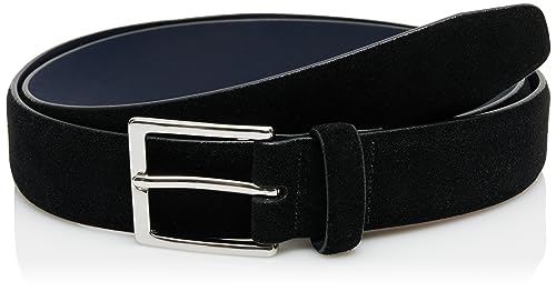 Hackett London Męski zamszowy pasek z piórami, czarny (czarny), 30