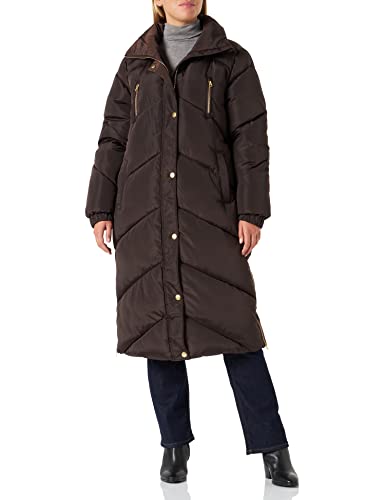 Kaffe Damska kurtka z kapturem, wyściełana kurtka puchowa Longline Without bluza damska, Java, 40