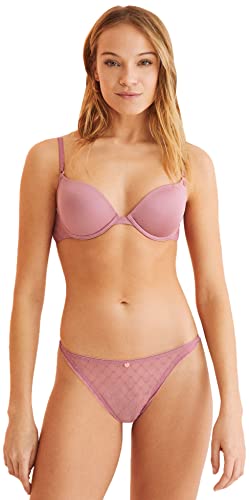 Women'secret Biustonosz Push Up Mikrofibra, Różowy, 85B