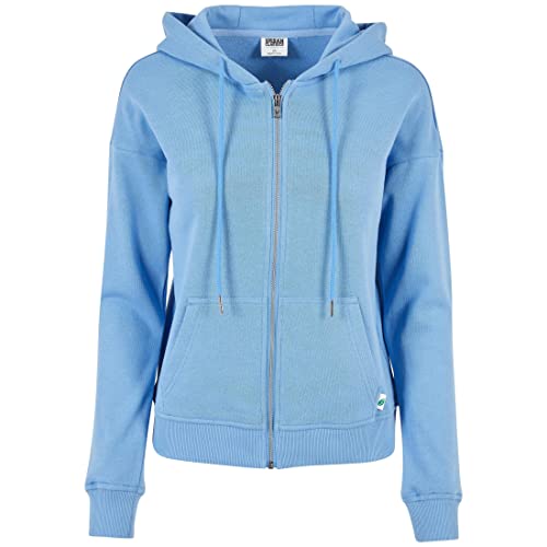 Urban Classics Damska bluza z kapturem z organicznym zamkiem frotte, Horizonblue, 3XL