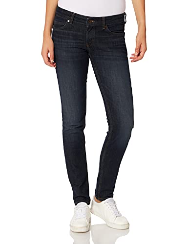 MARC O'POLO CASUAL Jeans – damskie dżinsy – klasyczne spodnie damskie w stylu z pięcioma kieszeniami ze zrównoważonej bawełny, niebieski, 33W / 34L