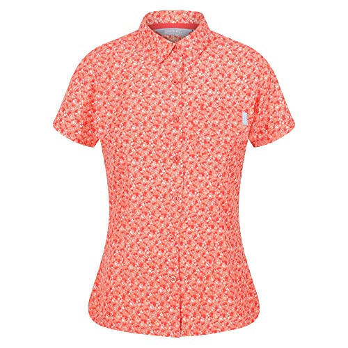 Regatta Damska koszulka Mindano VI, Fusion Coral Ditsy, 16