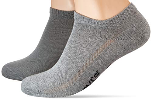 Levi's Męskie skarpety 168sf Low Cut 2p do łydki, Szary (średni szary melanż 758), 35W x 38L