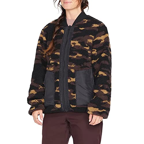 Volcom Damska kurtka polarowa dwustronna, Dusk CAMO, M, DUSK CAMO, M