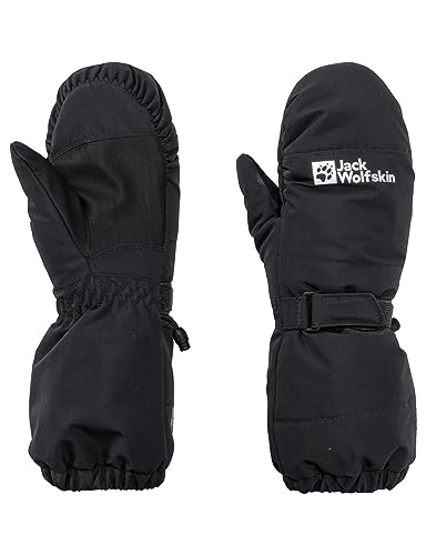 Jack Wolfskin Unisex dziecięce rękawiczki zimowe 2 l, czarne, 140, czarny, 140