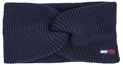 Tommy Jeans Damska czapka z dzianiny Tjw Flag, Ciemna granatowa, Rozmiar uniwersalny