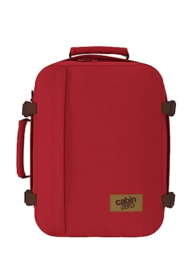 CABINZERO Klasyczny plecak dla dorosłych, unisex, 28 l, czerwony Londyn, 29,5 x 39 x 20, London Red, 29,5x39x20
