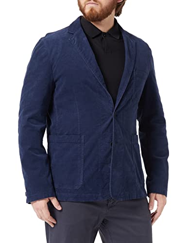 camel active Męska marynarka 442185/8I34, luźny blezer, Night Blue, 60 (DE)