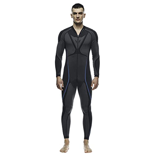 Dainese Funktionsunderall Dry Suit Black Blue - funkcjonalna pościel jednoczęściowa, Czarny/Niebieski, M