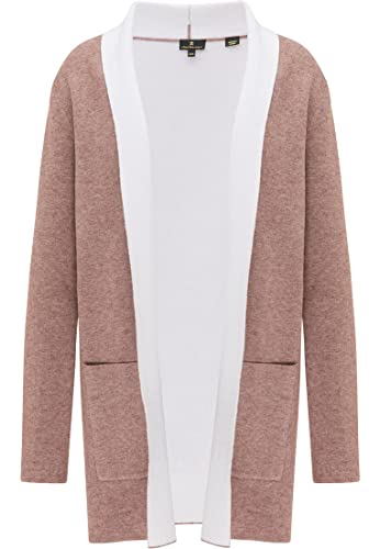 DreiMaster Klassik Damski kardigan, brązowy biały melanż, M/L, Brązowy, biały, melanż, M-L