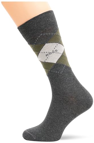 BOSS Męskie skarpety regularne, Charcoal15, 43-46