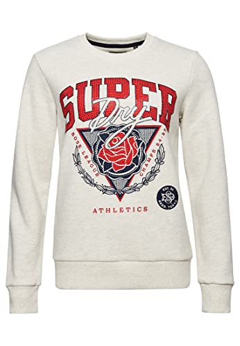 Superdry Damska bluza franchise szara, Krem Marl, XS