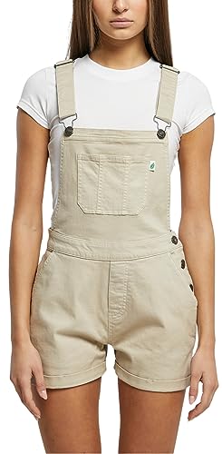 Urban Classics Damski kombinezon damski Organic Short Dungaree Offwhite raw M, Offwhite Raw, M